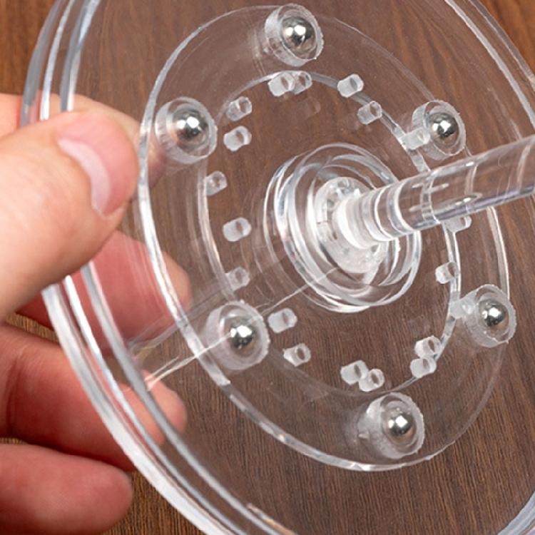 Rotating Thread Spool Holder Clear ABS Yarn Dispenser Rotating Yarn Holder Knitting Yarn Spool Holder for Weaving