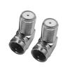F Type Right Angle Male to Female TV Plug Coaxial Coax Cable Adaptor Connector