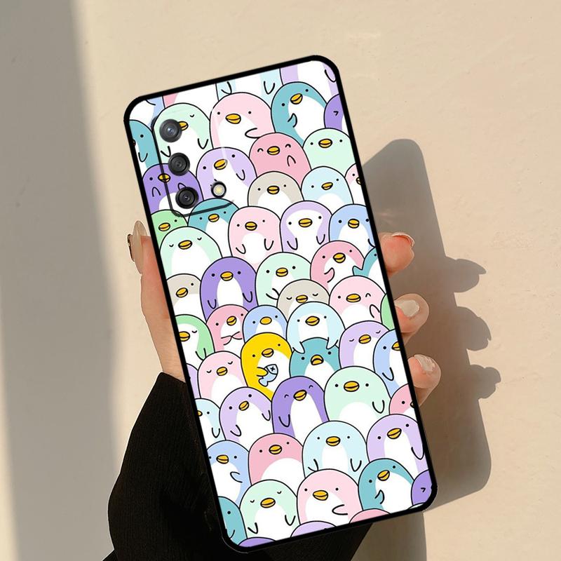 Cute Cartoon Penguin Case For Oppo A5 Pro A6 A16 A76 A96 A17 A57 A40 A60 A80 A98 A58 A78 A18 A38 A54 A74 A94 A15