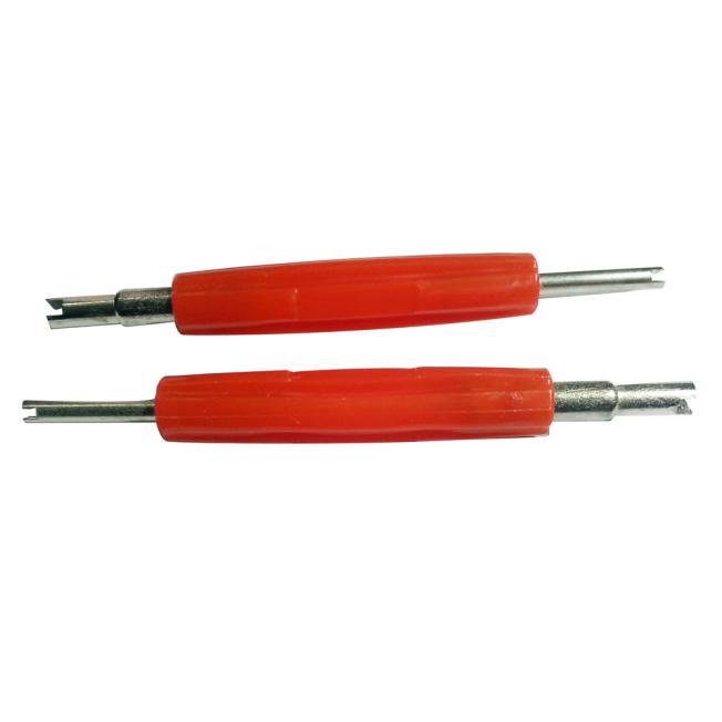 

2-ходовой инструмент для снятия/установки сердечника кондиционера Инструмент для клапана большого/малого диаметра красный