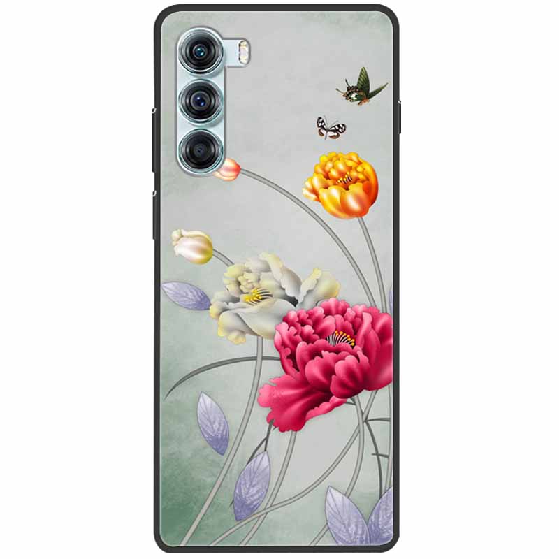 Cool Soft Cover For Moto G200 5G Case G 200 Silicone Black Protective Cases For Motorola Moto G200 5G Cover for MotoG200 Cute