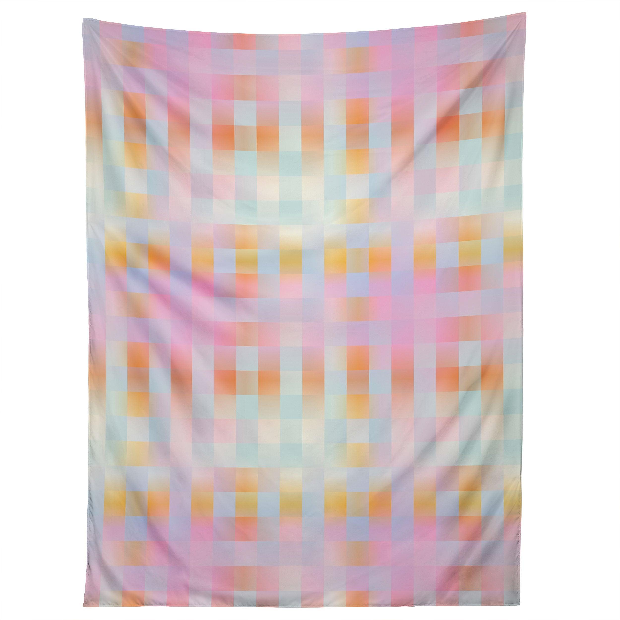 BLURRED PLAID tapestry 75x100