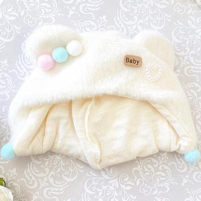 [Plushie] Bear Ear Hat for Plush Toys (10cm), White, G-Trigger, for Oshi-Nui (Pre-owned)