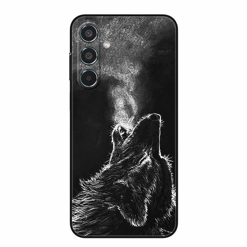 For Samsung Galaxy A55 5G Case Black TPU Silicone Soft Covers for SamsungA55 A 55 A15 A25 A35 5G Phone Shell A 15 4G Bumper Capa