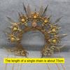 Kopfschmuckteile Gothic Lolita Tiara Sonnengöttin Kopfschmuck DIY Kronenmaterial-Kits Hochzeitskopfschmuck
