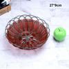 Hardness Plastic Imitation Vine Fruit Platter Brown Handwoven Bread Fruit Vegetables Plate 10 Sizes