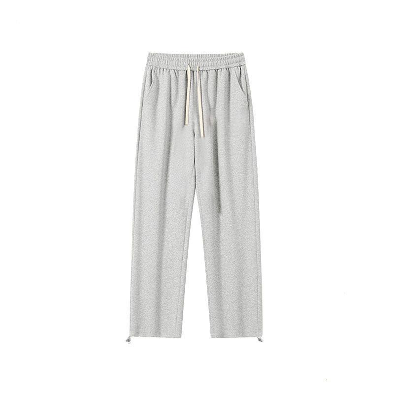 

Hebei Thin Style Straight-Leg Sports Sweatpants with Elastic Cuffs - 320g Composite Cotton Fabric S