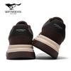 SEPTWOLVES Men's Casual Retro Low-Top Leather Sneakers