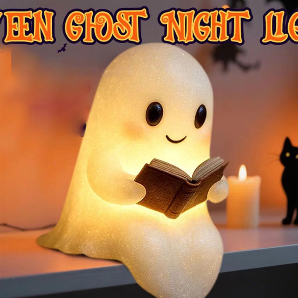 Potěšení pro milovníky knih Roztomilí duchové Čtecí lampička na Halloweenské noci a studijní období Stolní lampa