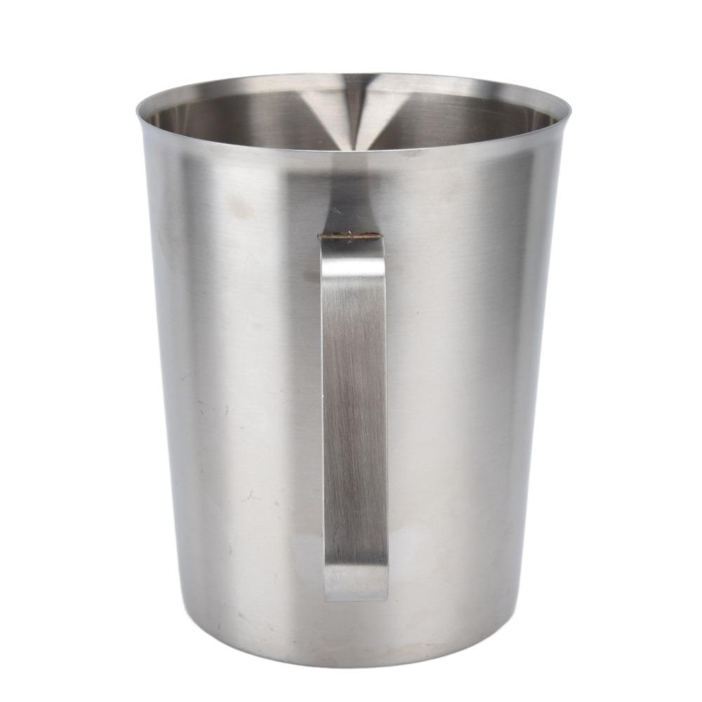 304 Stainless Steel Milk Frothing Pitcher 1000/2000ML Capacity Liquid Measuring Cup  For Latte Art