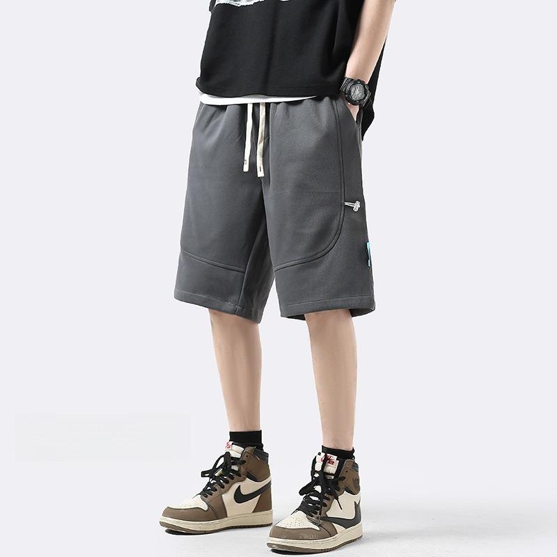 Trendy Casual Sports Shorts, Men s Summer Loose Straight-leg Capri Pants, Trendy Loose High Street Pants M