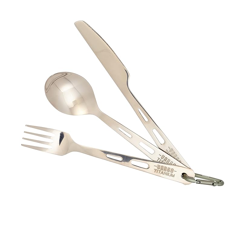 

[Burgo] VARGO Titanium Knife & Spoon Folk Set T-202 titanium knife spoon fork set [product]