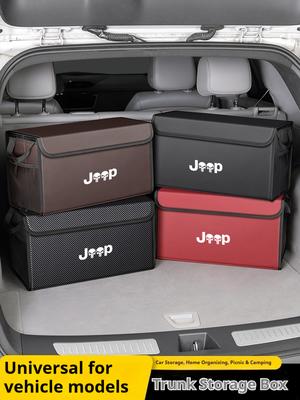For SRT Cherokee Grand Cherokee Renegade Wrangler Trail Car Trunk Foldable Storage Box Large-Capacity Stowing Tidying Bag