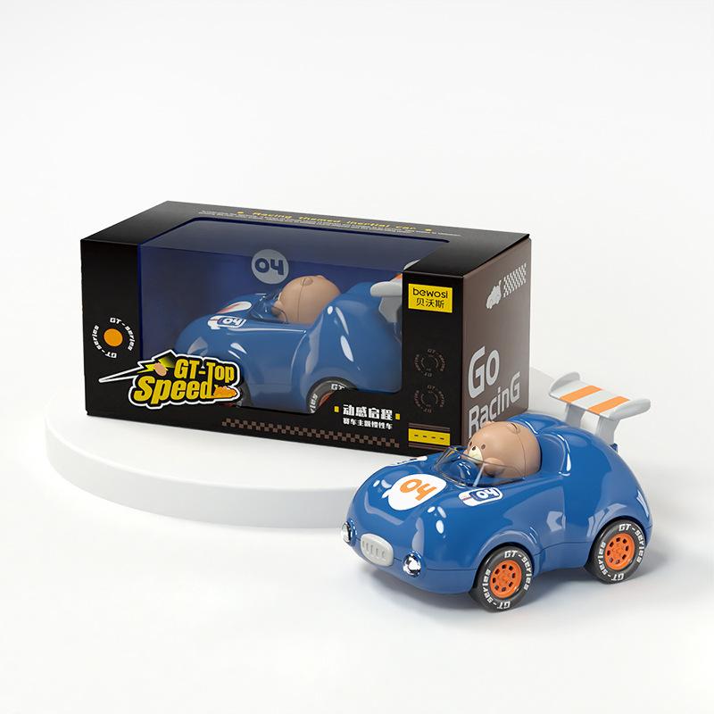 

Детская инерционная машина с фарами, гоночный автомобиль для медведя, загорится, модель игрушечной машинки для мальчиков и девочек 13.49 темно-синий