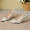Rhinestones Pearl Xiuhe High Heel Wedding Premium Bridesmaids Not Tired Wedding Dress Bridal Wedding Shoes Single Shoes