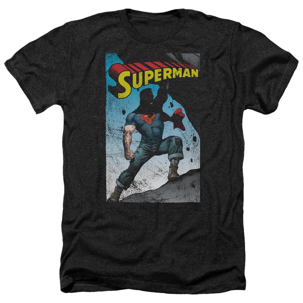 SUPERMAN ALTERNATE Licensed Adult Men039;s Heather Tee Shirt SM-3XL Unisex T-Shirt XXXL
