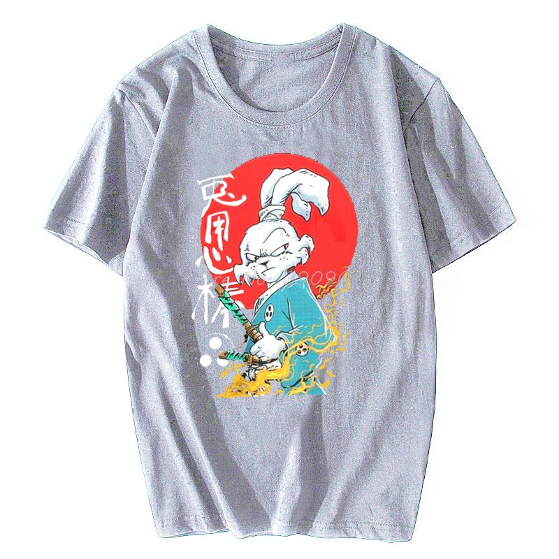 Usagi Yojimbo Rabbit Hip Hop Tshirt Streetwear Japan Samurai Akechi Mitsuhide Bushi T-Shirt Cotton Short Sleeve Tees