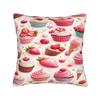 Delightful Cupcake Pillowcases Retro Trendy Pillow Case For Office Car Home Decor Soft Pillow Cover