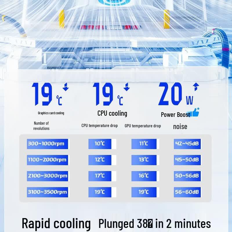 llano V10 Pressure-Wind Laptop Cooler