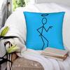 The Saint Stick Figure ( Black ) . Pillowcase Bedroom Home Decoration Saint Tv Roger Moore Charteris Simon Templar Retro
