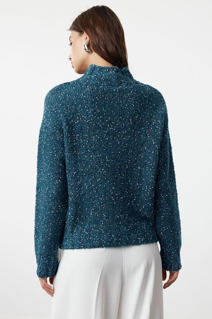 Women's Elegance Style Sweater Powder Soft Textured Cotton Knitwear Sweater