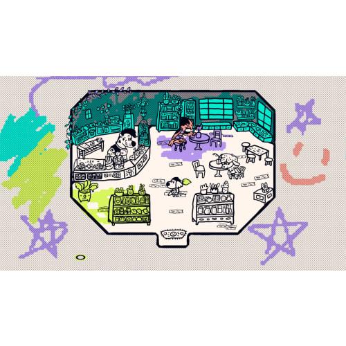 Chicory: A Colorful Story DELUXE EDITION -Switch [Bonus] Regular Edition (front and Back Jacket + Mini Coloring Book), Three-sided Back Case, Mini Mag