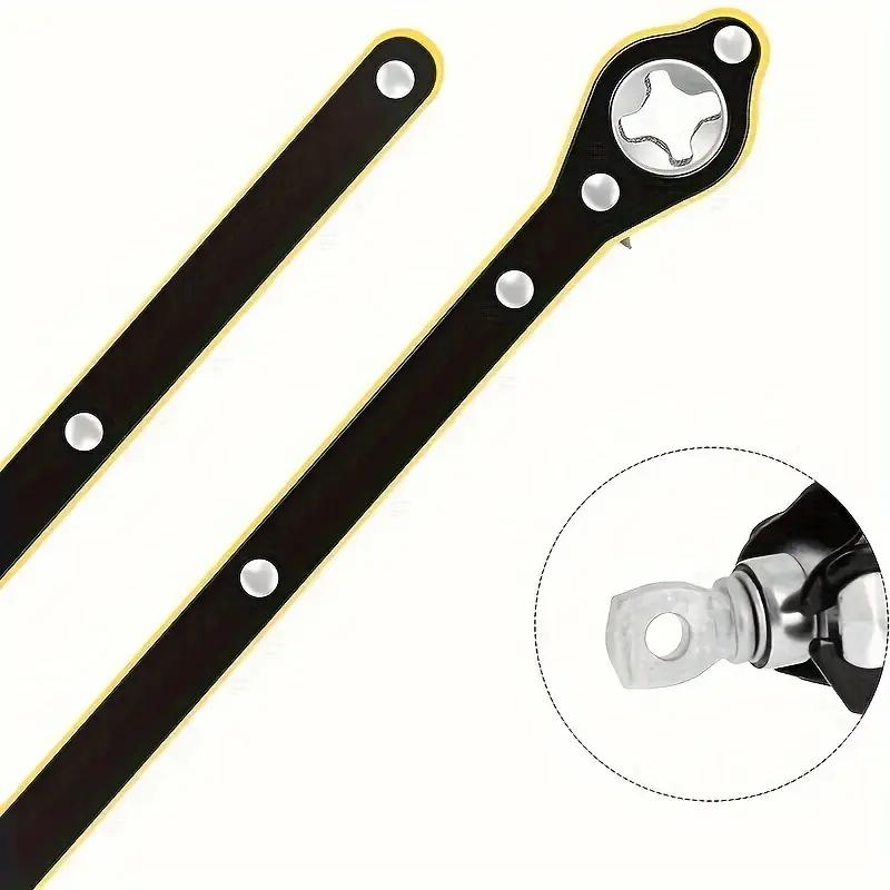 Macaco de carro chave de economia de mão de obra conjunto de ferramentas para troca de pneu de carro com manivela chave de catraca superior bidirecional