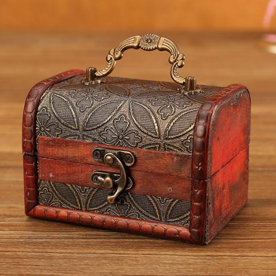 Jewelry Storage Box Multi-function Rustic Eco-friendly All Purpose Wooden Jewelry Box for Home