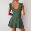 2025 New One-piece Swimsuit Women's Hot Spring European and American Sports Skirt Conservative Large Size Swimsuit