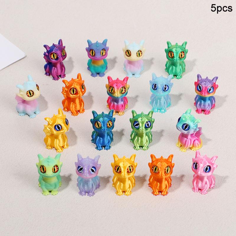 

3D-Printed Cute Dragon Ornaments for Kids Birthday Party Favors Pinata Filler Easter Christmas Toy Gifts Home Table Decoration