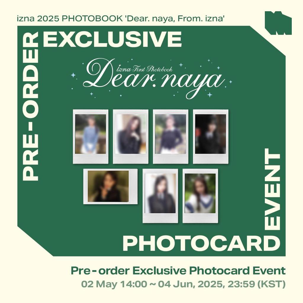izna 2025 Photobook [Dear. Naya, From Izna] Incl. KPOP MERCH POB