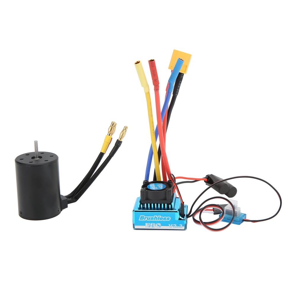3650 2300KV Bürstenloser Motor mit 120A Bürstenlosem ESC Elektronischer Geschwindigkeitsregler für 18 110 RC Auto