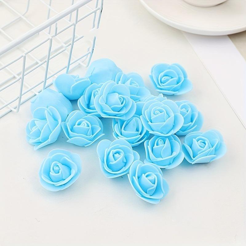 3.5CM Foam Rose Flower Heads for DIY Crafts and Wreath Decoration