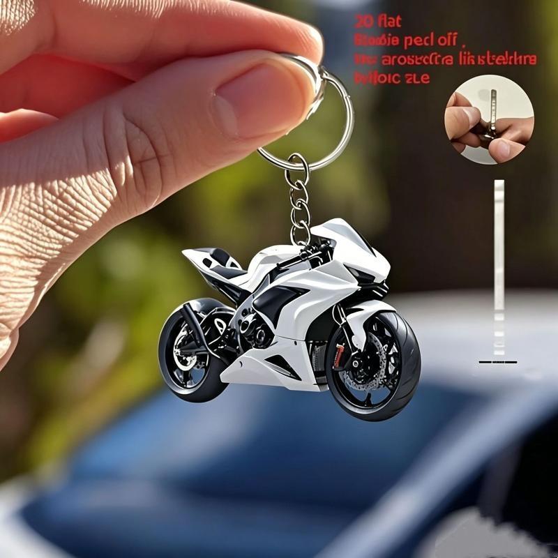 2D Flat Motorcycle Fishing Reel Drum Boots Keychain Lovely Bag Pendant Great Party Favor Gift for Close Friends
