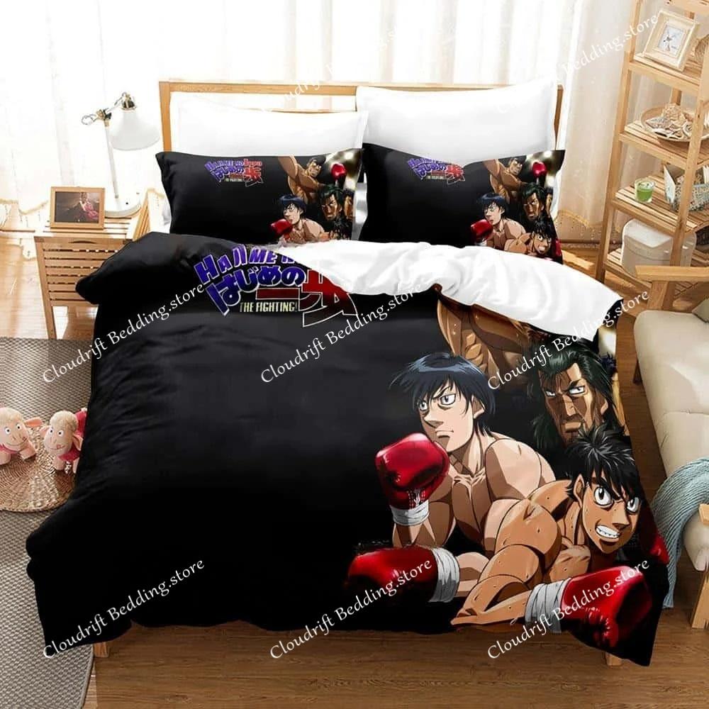 Nuovo Set Biancheria da Letto Anime Hajime No Ippo Copripiumino Piumone Set da Letto Coperta Copricuscino King Queen Twin Size Ragazzi Ragazze Adulto