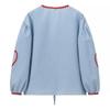 V-neck Summer Bow Tied Shirts Tops Stripe Loose Chic Puff Sleeveless Blouse Tops  Ladies