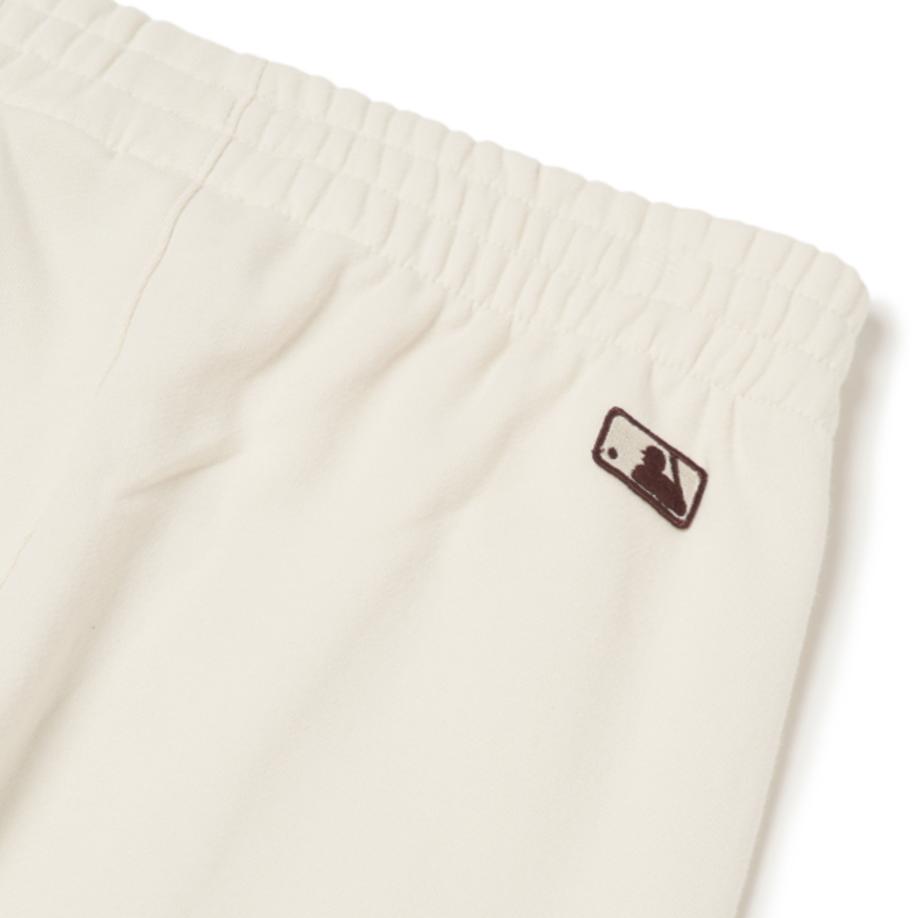 New MLB Knitted Sports Pants Unisex Ivory White 3APT00216-50CRS