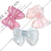 10pcs 37x29mm Acrylic Bow Beads Jelly Colored Transparent Bow Beads for DIY Crafts Ornament Decoration Handmade Accessories