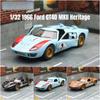 Toy Car Model 1/32 Scale 1966 Ford GT40 MKII Racing Rally Alloy Diecast Miniature Vehicle Collection Gift for Children Boy