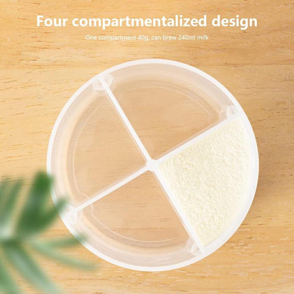 PP Infant Milk Powder Storage Box - Sealed Snack Dispenser for Travel, Spice Beige, BPA-Free, Durable Design