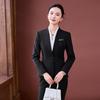 Women's New Chinese Style Collarless Professional Suit Set