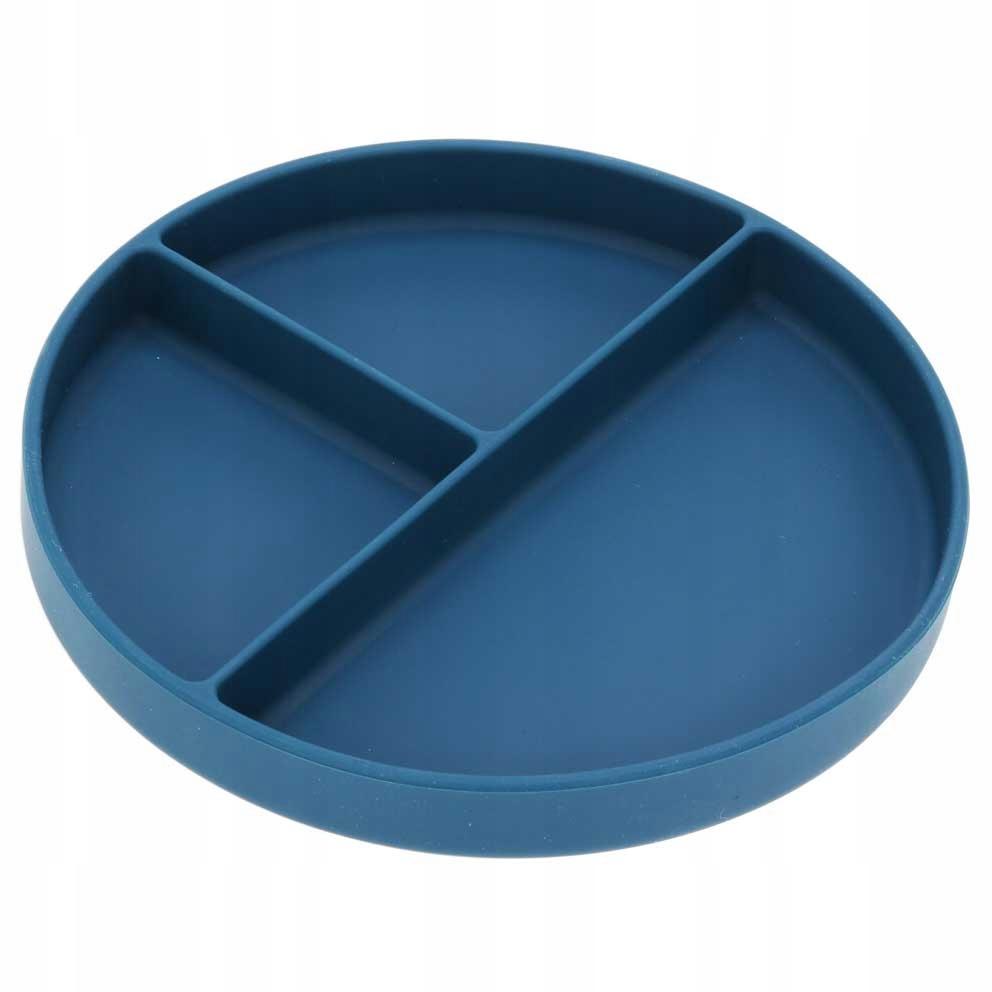 Talerzyk silikonowy z przegródkami dla dzieci różne kolory 20cm 1szt