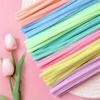 100pcs Six Color Blends Chenille Stems Toys Diy Strips Twist Bar Wire Of Metal Creative Hobby Conduit Cleaners Plush Educational
