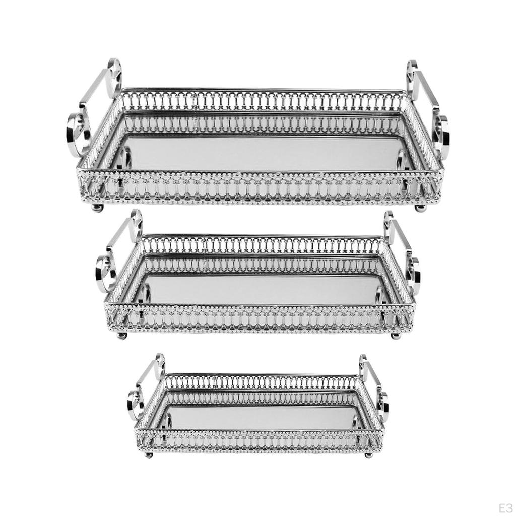 Dekorativt Speilbrett Snacks Servering for Hjemmeinnredning Kommode Bordplate Benkeplate