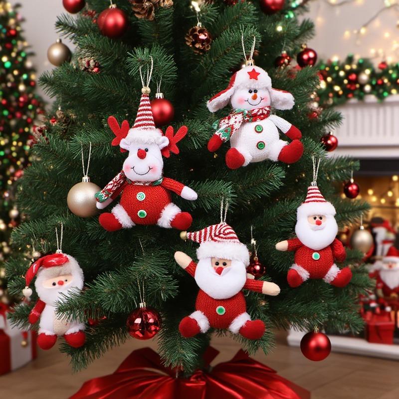 New Products, Christmas Decorations, Cartoon Old Man Doll, Snowman Doll, Christmas Tree Pendant Pendant.