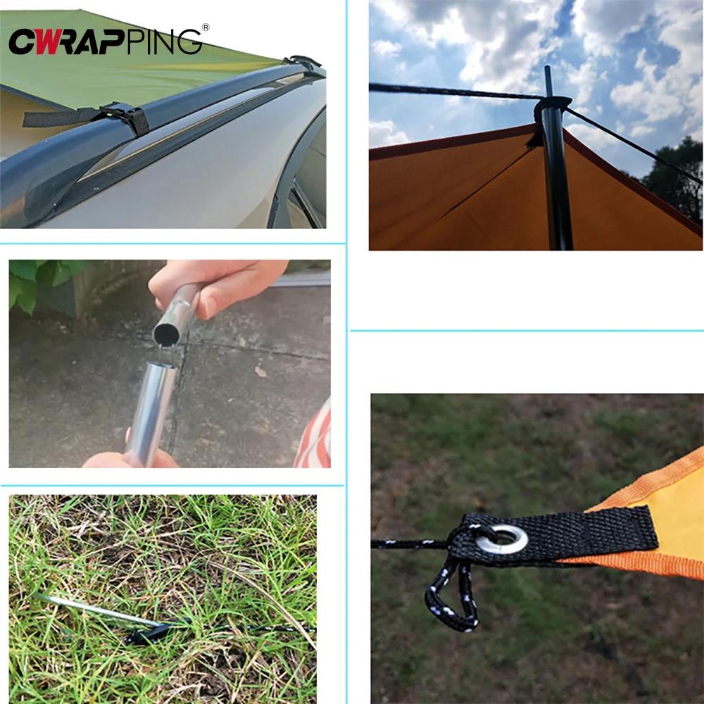 Outdoor Camping Car Tent Heavy Duty Sun Shade Awning Roof Tent Waterproof Tailgate Canopy for SUV Jeep Sunshade Accessories