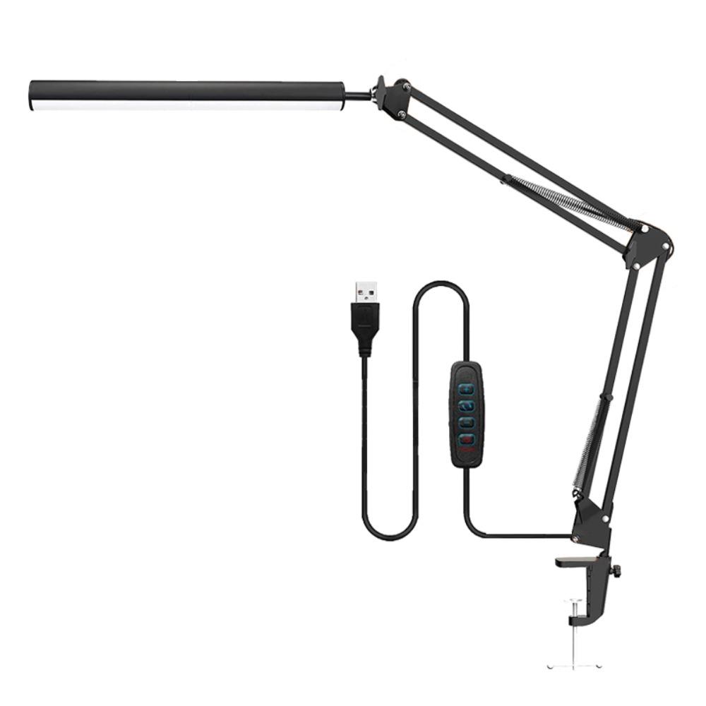Lámpara de Escritorio Ajustable con 10 Niveles de Brillo Luz LED de Tira Ajustable 360° Trabajo de Escritorio