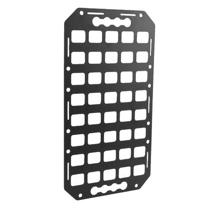 Luocute Car Seat Back Aluminum Alloy MOLLE Panel with Handle for Truck SUV Portable Hard Panel Tool Storage Inches X Car Seat Back Organizer for