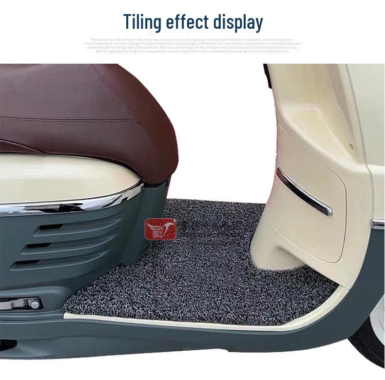 Melalisa Vigo 150 Retro Motorrad Fußpedal Seidenkissen