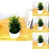 Artificial Small Greenery Bonsai With Plastic Craft For Living Room Gift And